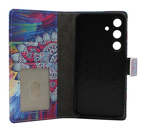 Skimblocker Samsung Galaxy S24 / S25 Magnet Lommebok Deksel Design