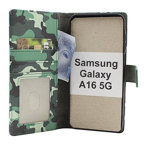 Skimblocker Samsung Galaxy A16 / A16 5G Lommebok Deksel Design