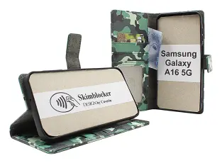 Skimblocker Samsung Galaxy A16 / A16 5G Lommebok Deksel Design