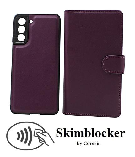 Skimblocker Samsung Galaxy S21 5G (G991B) XL Magnet Lommebok Deksel