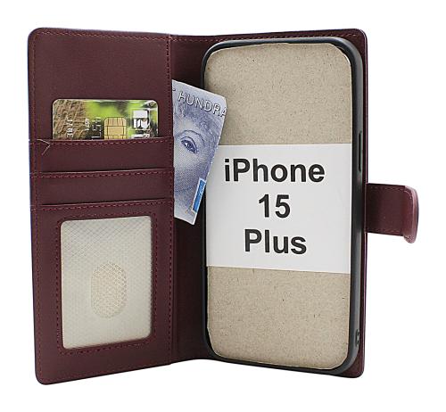 Skimblocker iPhone 15 Plus Magnet Lommebok Deksel