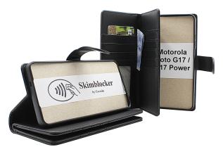 Skimblocker Motorola Moto G17 / G17 Power XL Lommebok Deksel