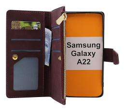 XL Samsung Galaxy A22 (SM-A225F/DS) Luksus Lommebok Deksel