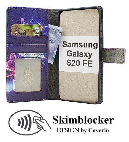 Skimblocker Samsung Galaxy S20 FE 5G Lommebok Deksel Design