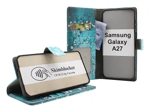 Skimblocker Samsung Galaxy A27 Lommebok Deksel Design