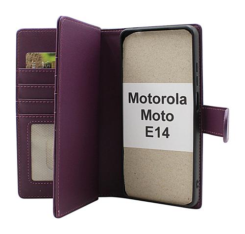 Skimblocker Motorola Moto E14 XL Magnet Lommebok Deksel