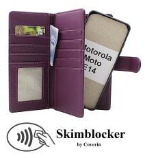 Skimblocker Motorola Moto E14 XL Magnet Lommebok Deksel