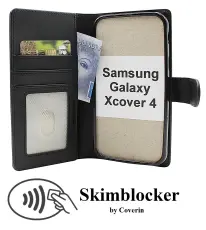 Skimblocker Samsung Galaxy Xcover 4 (G390F) Lommebok Deksel