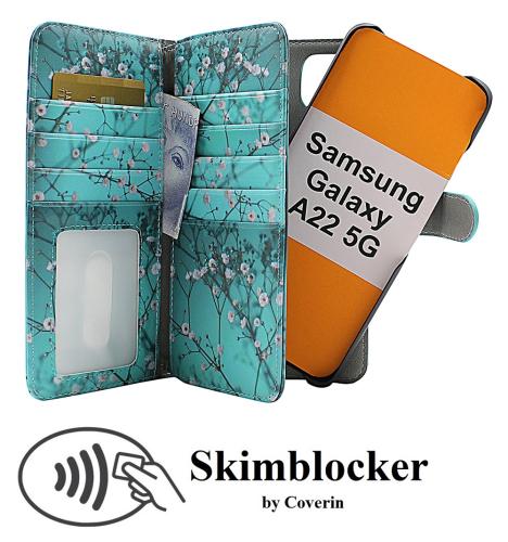 Skimblocker XL Magnet Designwallet Samsung Galaxy A22 5G (SM-A226B)