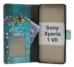 Skimblocker Sony Xperia 1 VII Lommebok Deksel Design