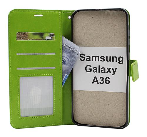 Crazy Horse Samsung Galaxy A36 Lommebok Deksel