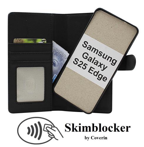 Skimblocker Samsung Galaxy S25 Edge Magnet Lommebok Deksel