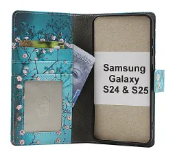 Skimblocker Samsung Galaxy S24 / S25 Lommebok Deksel Design