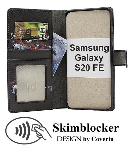 Skimblocker Samsung Galaxy S20 FE/S20 FE 5G Lommebok Deksel Design