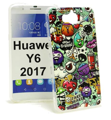 TPU Designdeksel Huawei Y6 2017 (MYA-L41)