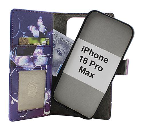 Skimblocker iPhone 18 Pro Max Magnet Lommebok Deksel Design