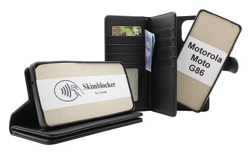 Skimblocker Motorola Moto G86 XL Magnet Lommebok Deksel