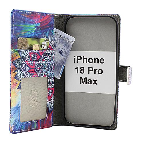 Skimblocker iPhone 18 Pro Max Magnet Lommebok Deksel Design