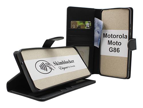 Skimblocker Motorola Moto G86 Lommebok Deksel