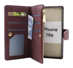 XL iPhone 16e Luksus Lommebok Deksel