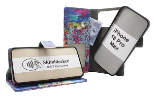 Skimblocker iPhone 18 Pro Max Magnet Lommebok Deksel Design