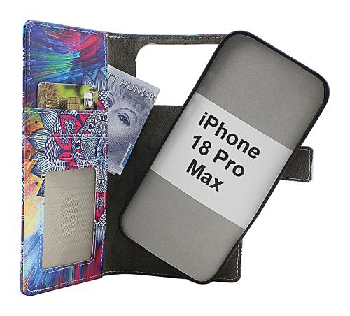 Skimblocker iPhone 18 Pro Max Magnet Lommebok Deksel Design