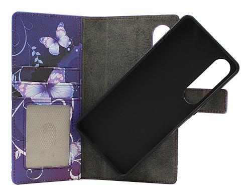 Skimblocker Sony Xperia 1 VII Magnet Lommebok Deksel Design