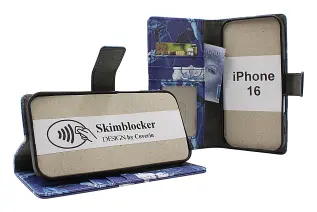 Skimblocker iPhone 16 Lommebok Deksel Design