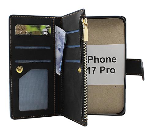 XL iPhone 17 Pro Luksus Lommebok Deksel
