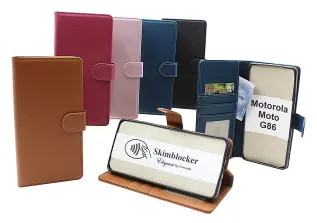 Skimblocker Motorola Moto G86 Lommebok Deksel