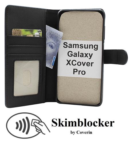 Skimblocker Samsung Galaxy XCover Pro (G715F/DS) Magnet Lommebok Deksel