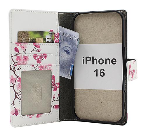 Skimblocker iPhone 16 Lommebok Deksel Design