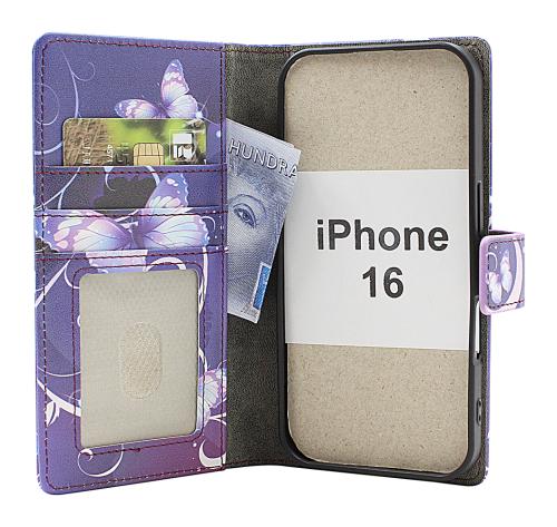 Skimblocker iPhone 16 Lommebok Deksel Design