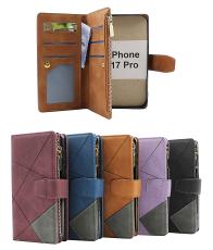 XL iPhone 17 Pro Luksus Lommebok Deksel