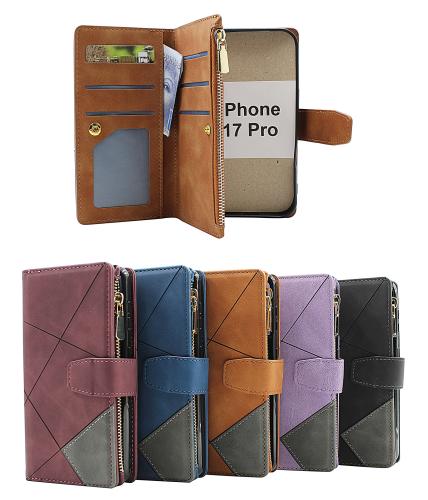 XL iPhone 17 Pro Luksus Lommebok Deksel
