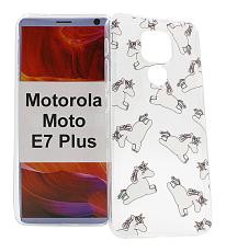 TPU Designdeksel Motorola Moto E7 Plus