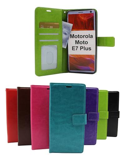 Crazy Horse Wallet Motorola Moto E7 Plus