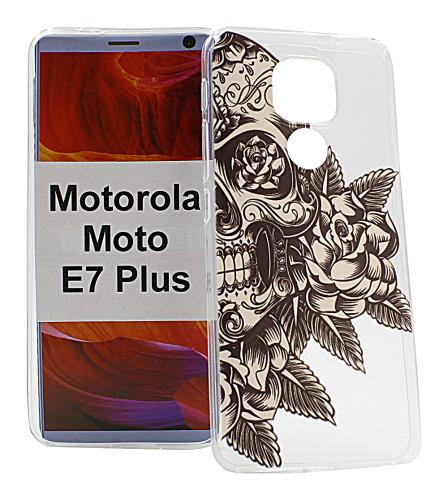 TPU Designdeksel Motorola Moto E7 Plus