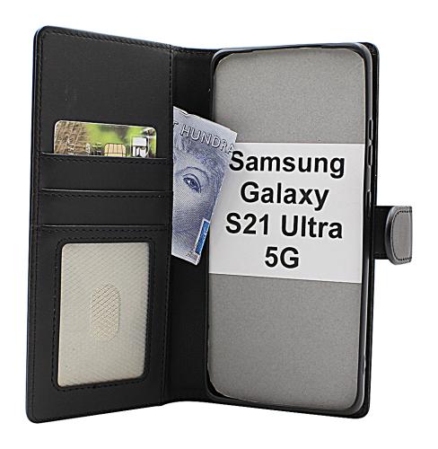 Skimblocker Samsung Galaxy S21 Ultra 5G Lommebok Deksel