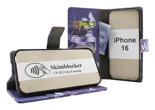 Skimblocker iPhone 16 Lommebok Deksel Design