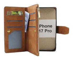 XL iPhone 17 Pro Luksus Lommebok Deksel