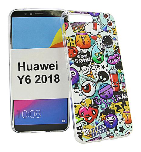 TPU Designdeksel Huawei Y6 2018