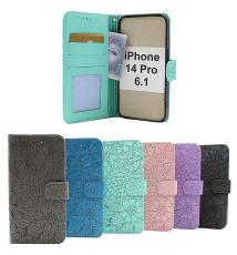 Flower Standcase Wallet iPhone 14 Pro (6.1)