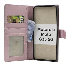 Skimblocker Motorola Moto G35 5G Lommebok Deksel