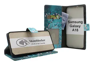 Skimblocker Samsung Galaxy A17 Lommebok Deksel Design