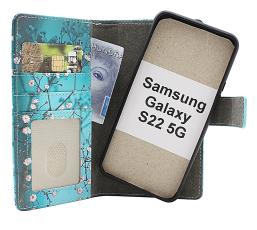 Skimblocker Samsung Galaxy S22 5G Magnet Lommebok Deksel Design