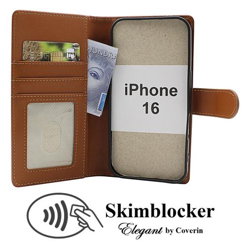 Skimblocker iPhone 16 Lommebok Deksel