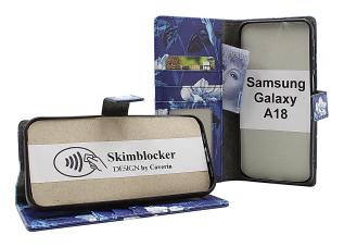 Skimblocker Samsung Galaxy A18 LTE Lommebok Deksel Design