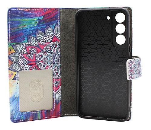 Skimblocker Samsung Galaxy S22 5G Magnet Lommebok Deksel Design