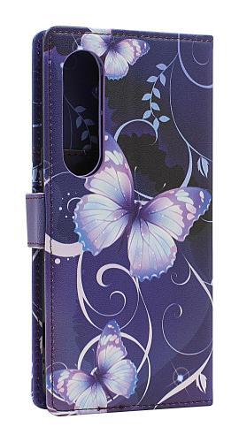 Skimblocker Sony Xperia 1 VII Magnet Lommebok Deksel Design